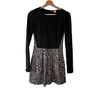 Wilfred Black and White Long Sleeve Dress